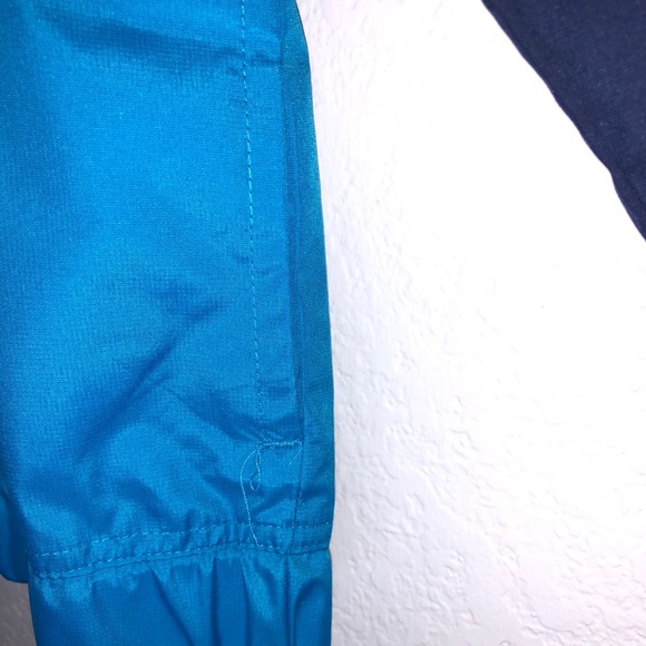 Nike Oversized Swoosh Windrunner Jacket Kids Sz 4 XS Blues White (Laser Blue) - Picture 4 of 14